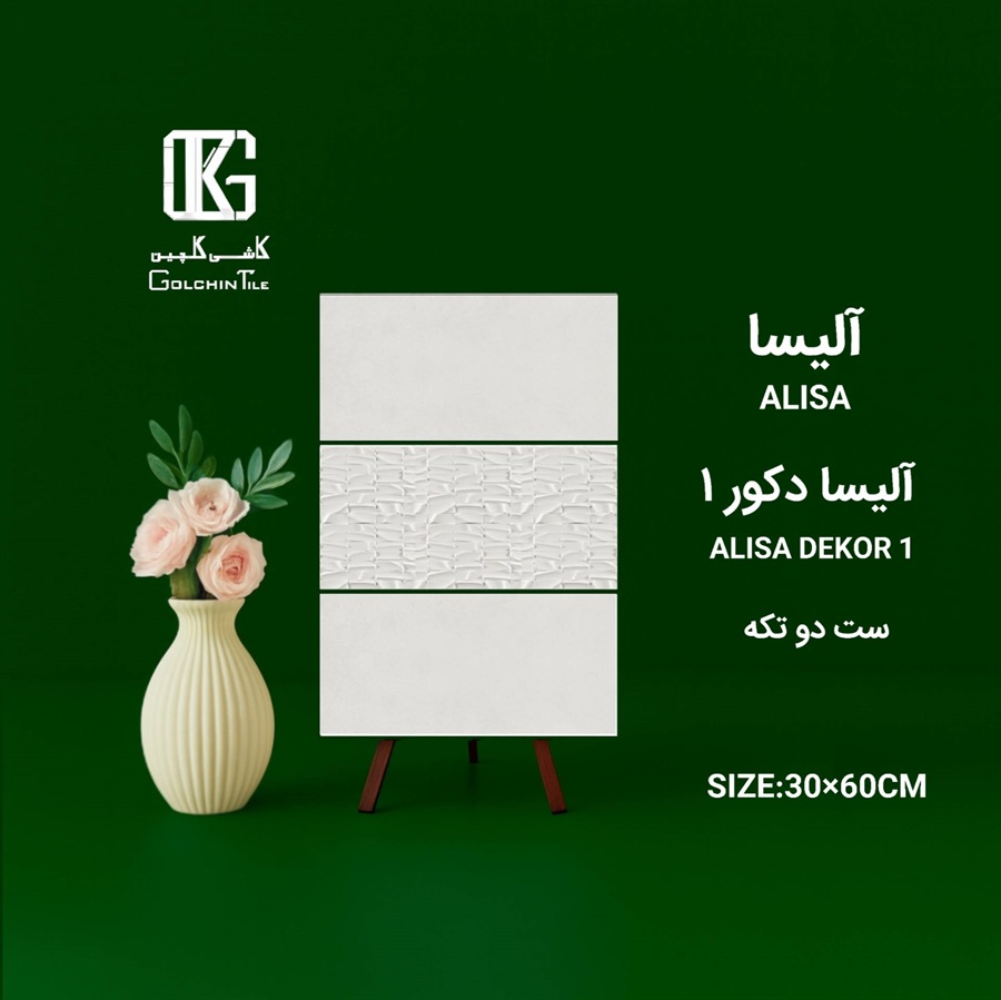 کاشی آلیسا دکور یک ست دو تکه 60×30